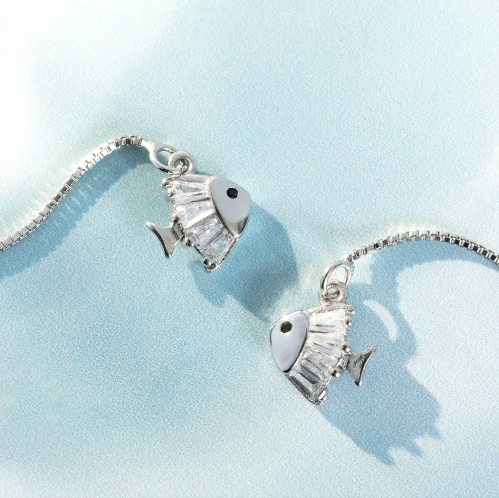 Swimming Fish Earrings - Only 3 left - Picture 2 of 6